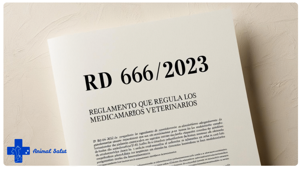 Portada del Real Decreto 666/2023 que regula los medicamentos veterinarios en 2025
