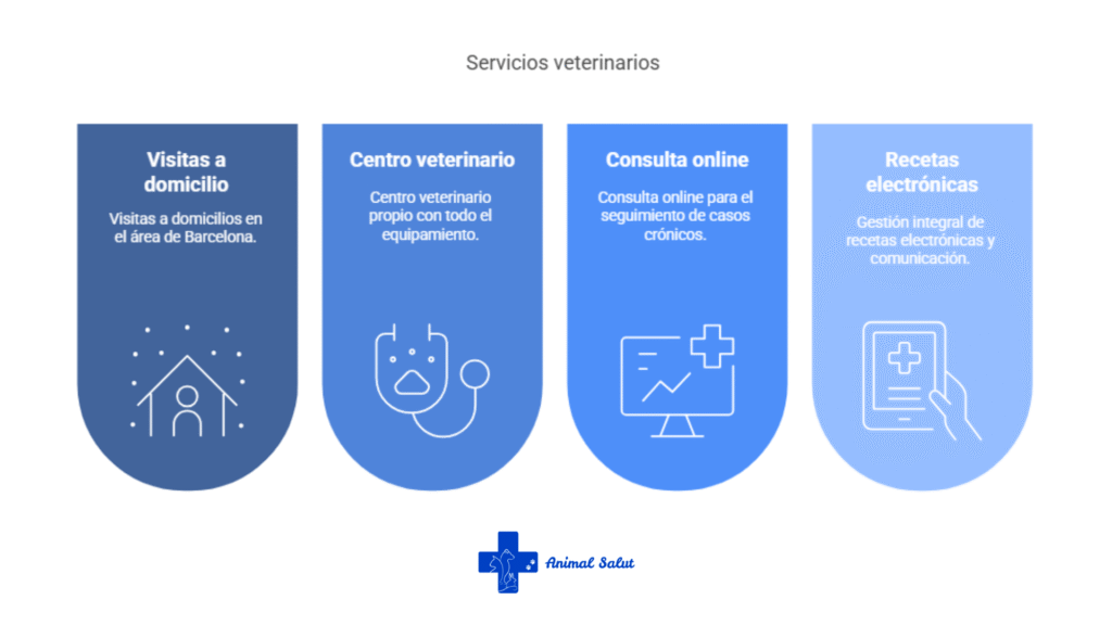 Visitas a domicilio, centro veterinario, consulta online y recetas electrónicas en Animal Salut